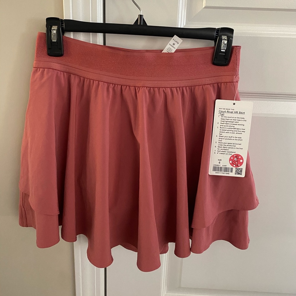 Lilulemon court Rival HR skirt tall